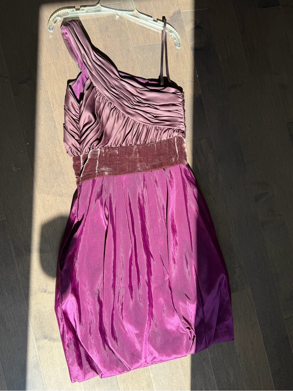 Max & Cleo Deep Plum Evening Dress